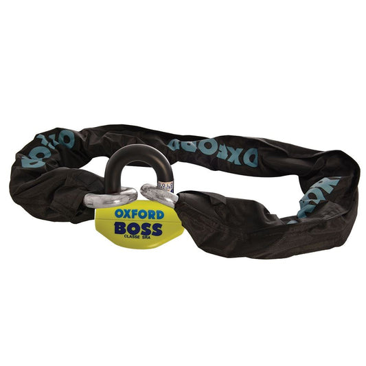 Oxford Boss 46 Security Lock & Chain 12mm x 2.0m for Motorcycle