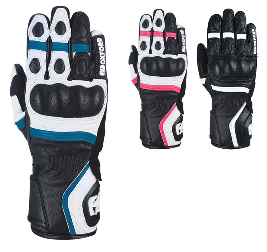 Oxford RP-5 2.0 Women's Leather Motorcycle Gloves | Premium Protection, Comfort & Grip for Riders