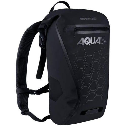 Oxford Aqua V 12 Liter Motorcycle Backpack Black