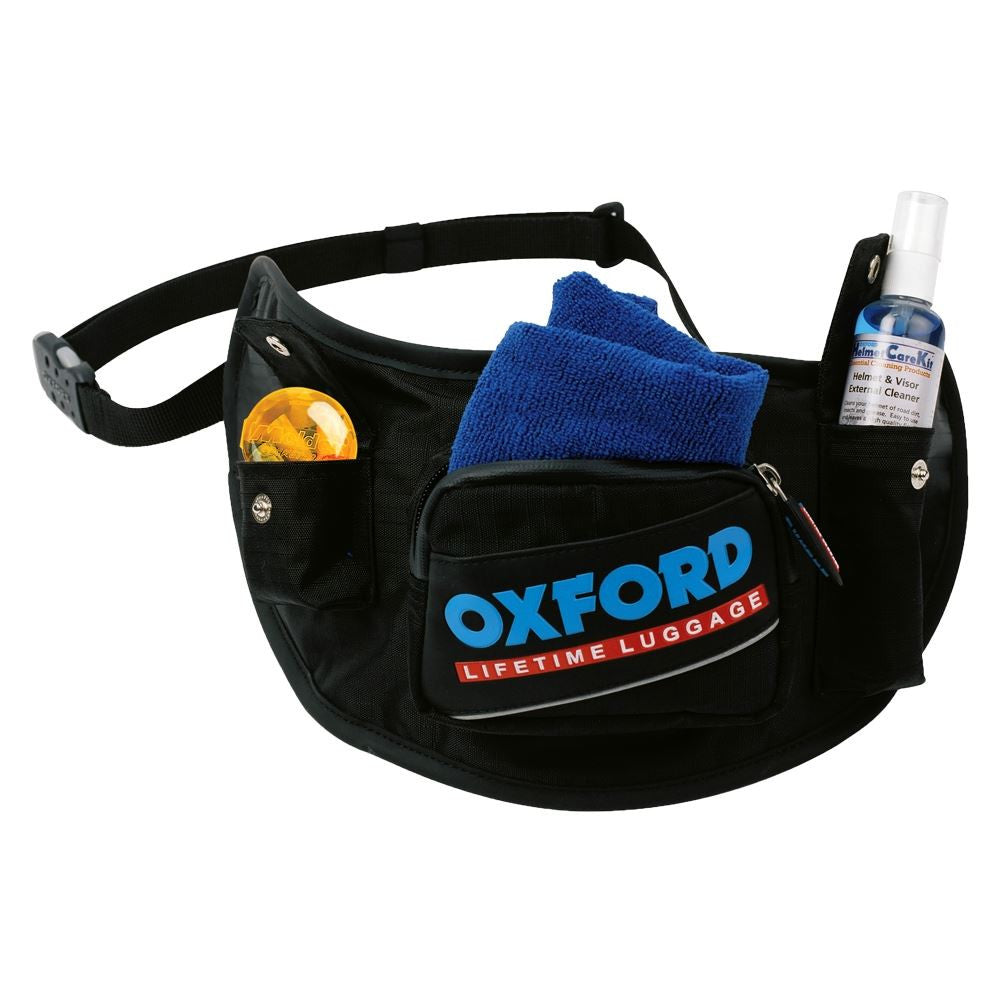 Oxford OL395 Motorcycle Bike Holster Visor Bag Carrier Helmet Accessory Belt