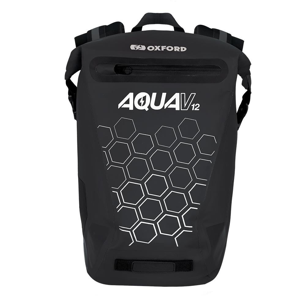 Oxford Aqua V 12 Liter Motorcycle Backpack Black