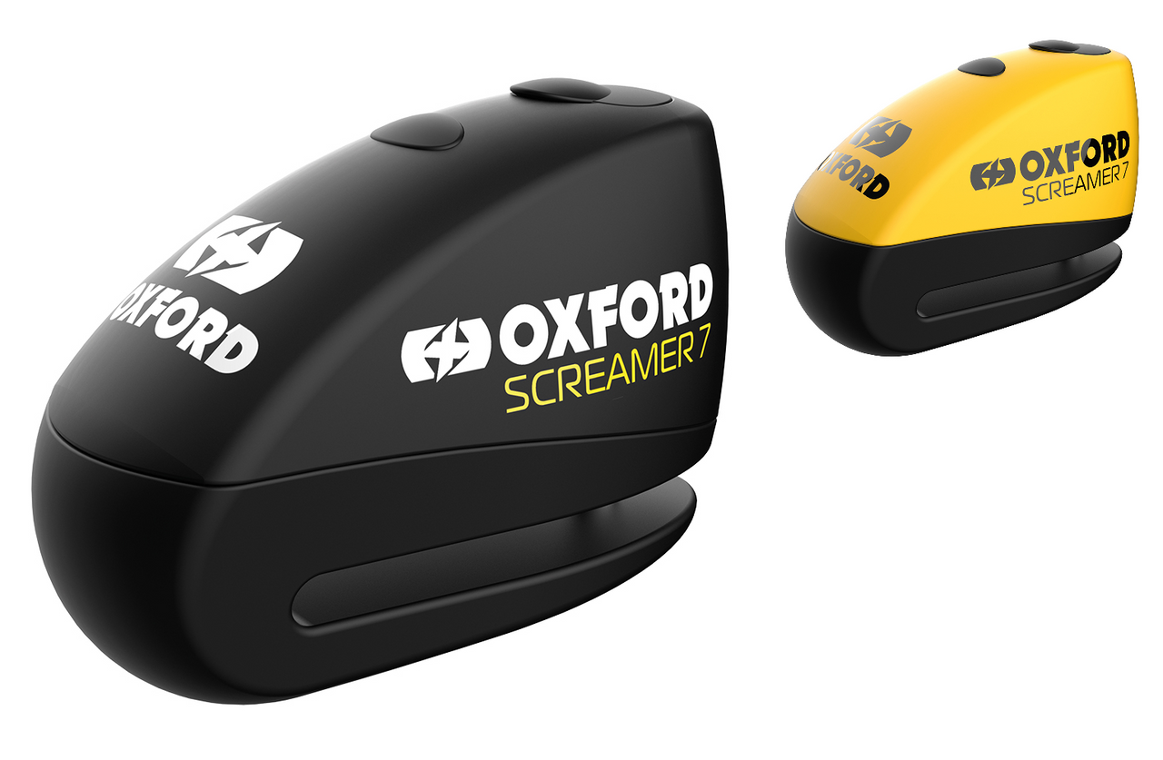 Oxford Screamer XA7 Alarm Disc Lock | High-Security Motorcycle Theft Protection