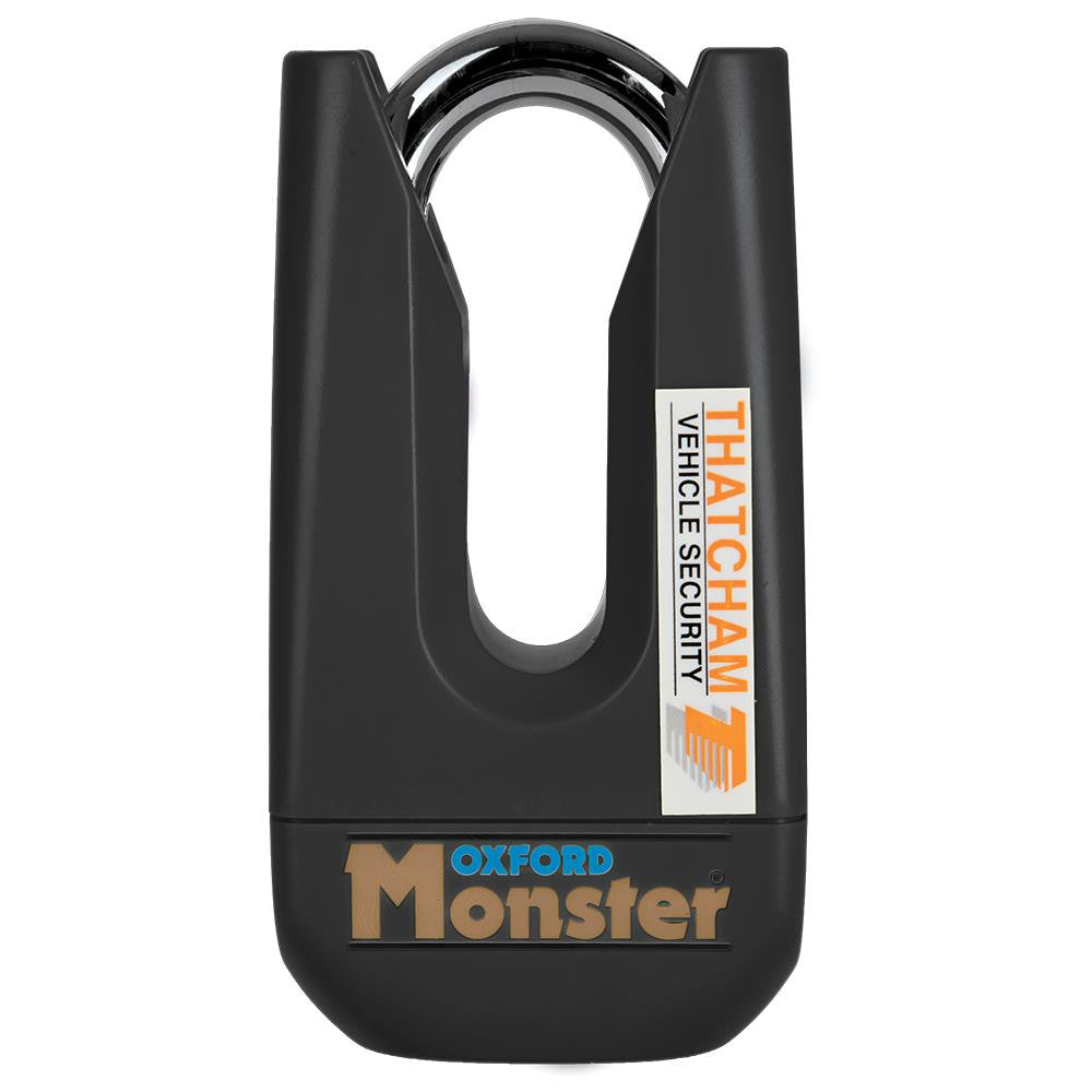 Oxford Monster Disc Lock Motorcycle Motorbike Padlock - Black