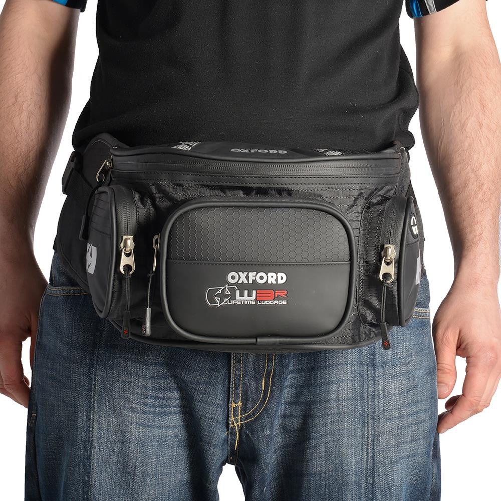 Oxford Motorcycle Luggage XW3 Waist Bag Black 3L