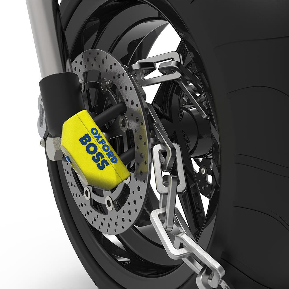 Oxford Boss 46 Security Lock & Chain 12mm x 2.0m for Motorcycle