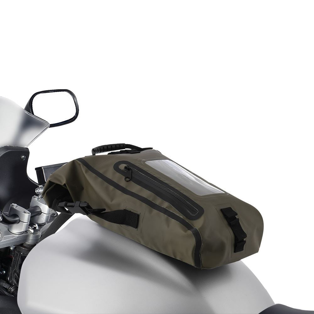 Oxford Aqua M8 Motorcycle Tank Bag Luggage Khaki Black