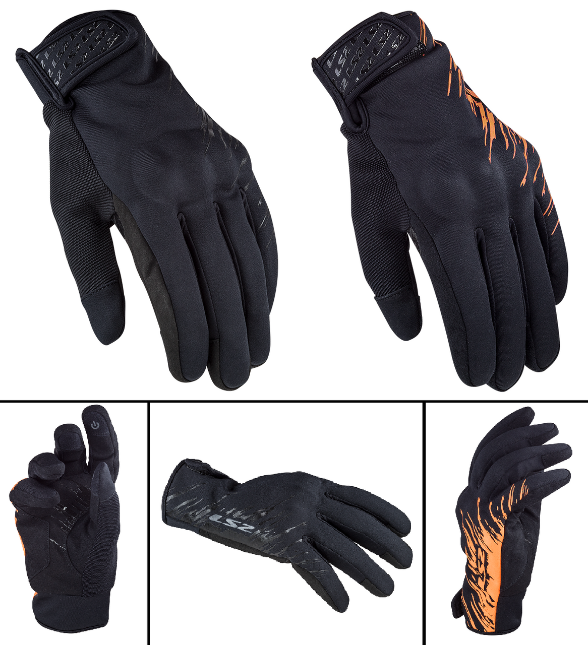 LS2 Jet Man Waterproof Textile Touring Gloves