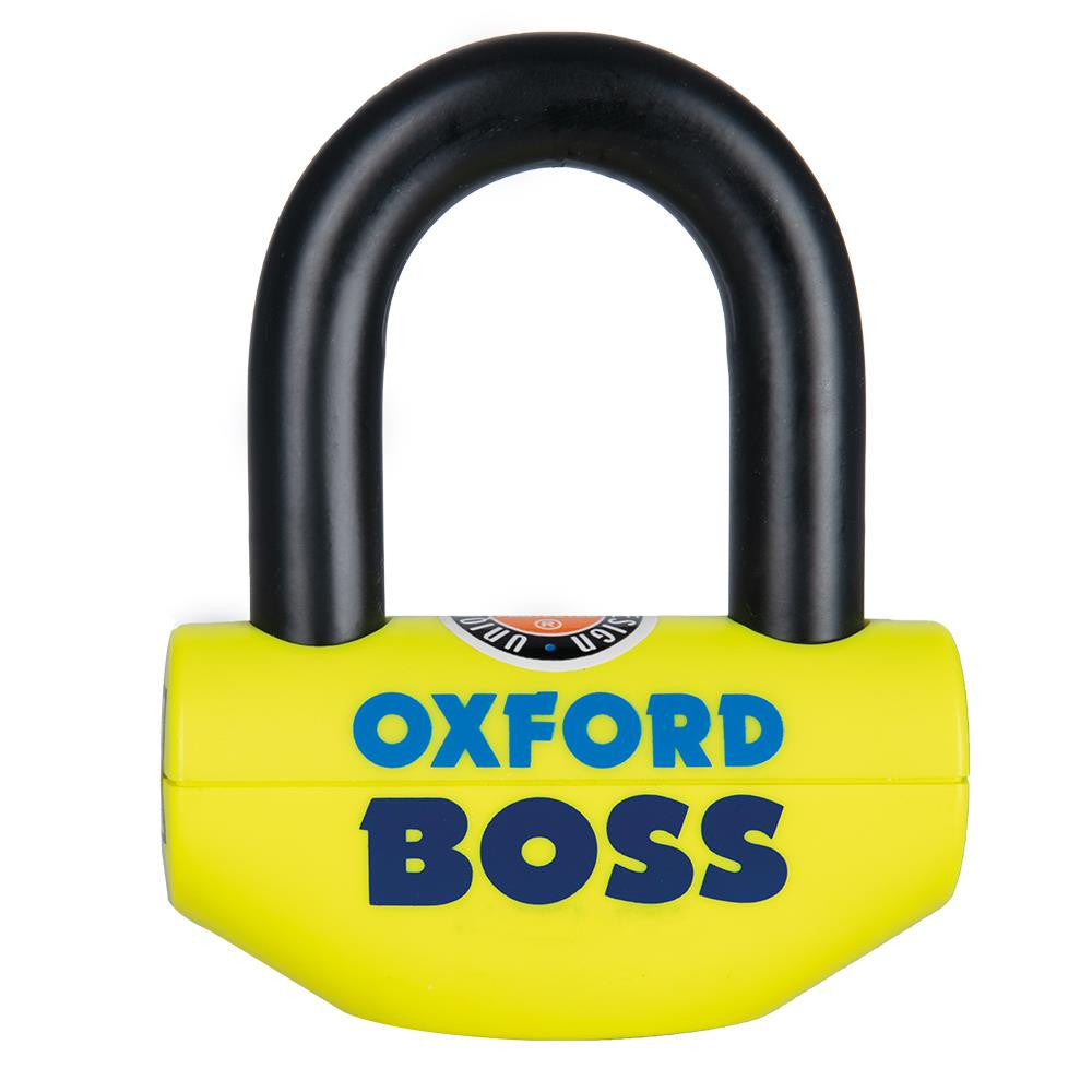 Oxford Boss Super Strong Motorcycle Motorbike Disc Lock Yellow