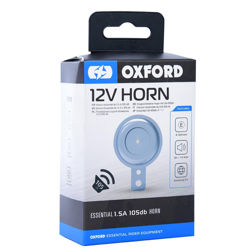 Oxford 12V Motorbike Horn 105 db. Scooter Chrome Horn