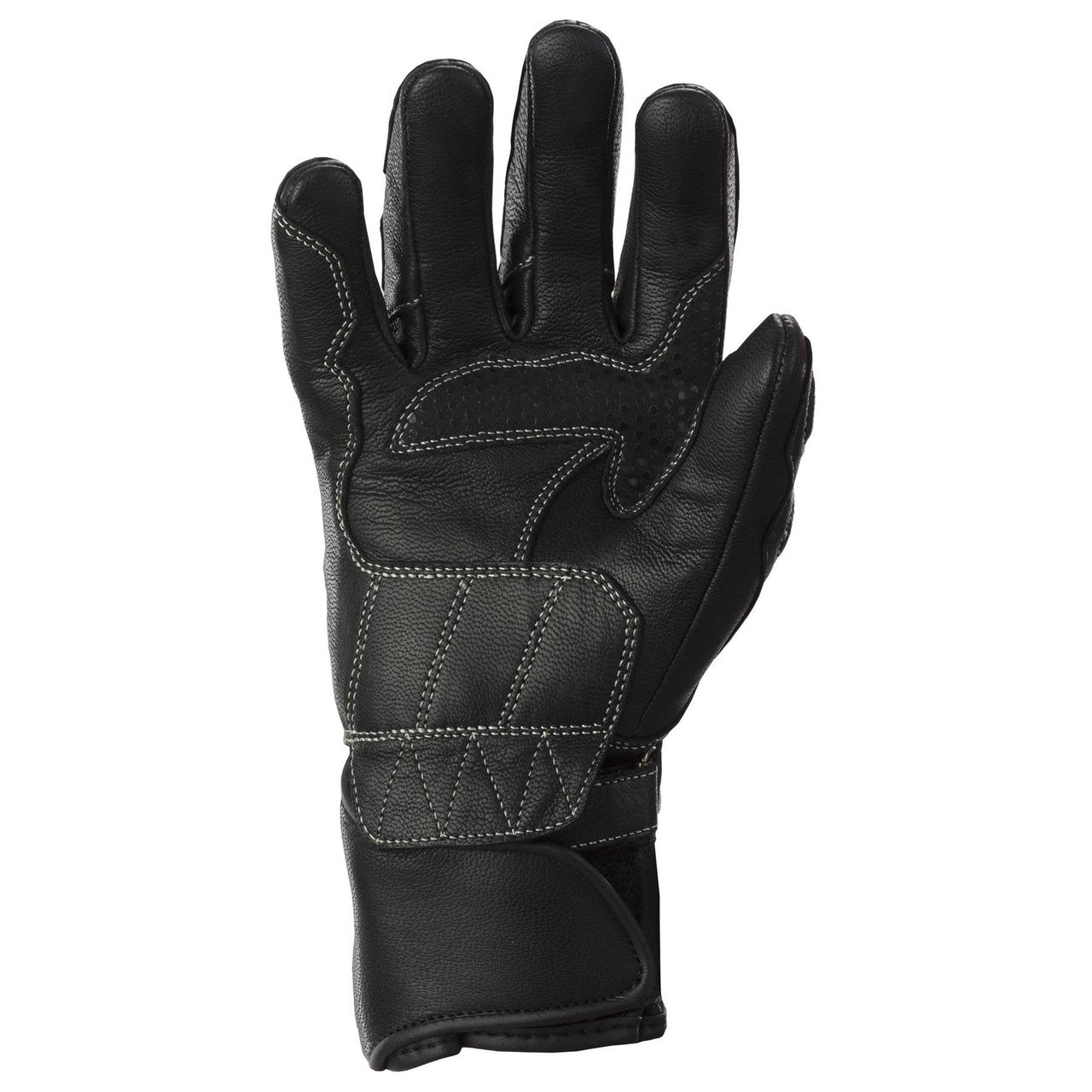 Rayven Lady Race-Pro Motorcycle Goatskin Leather Gloves Black