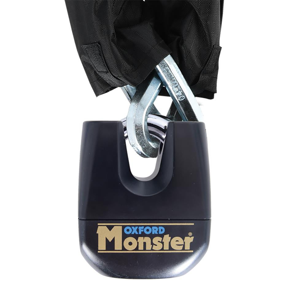 Oxford Monster 14mm Hex Chain & Padlock 2m | Heavy-Duty Motorcycle Security