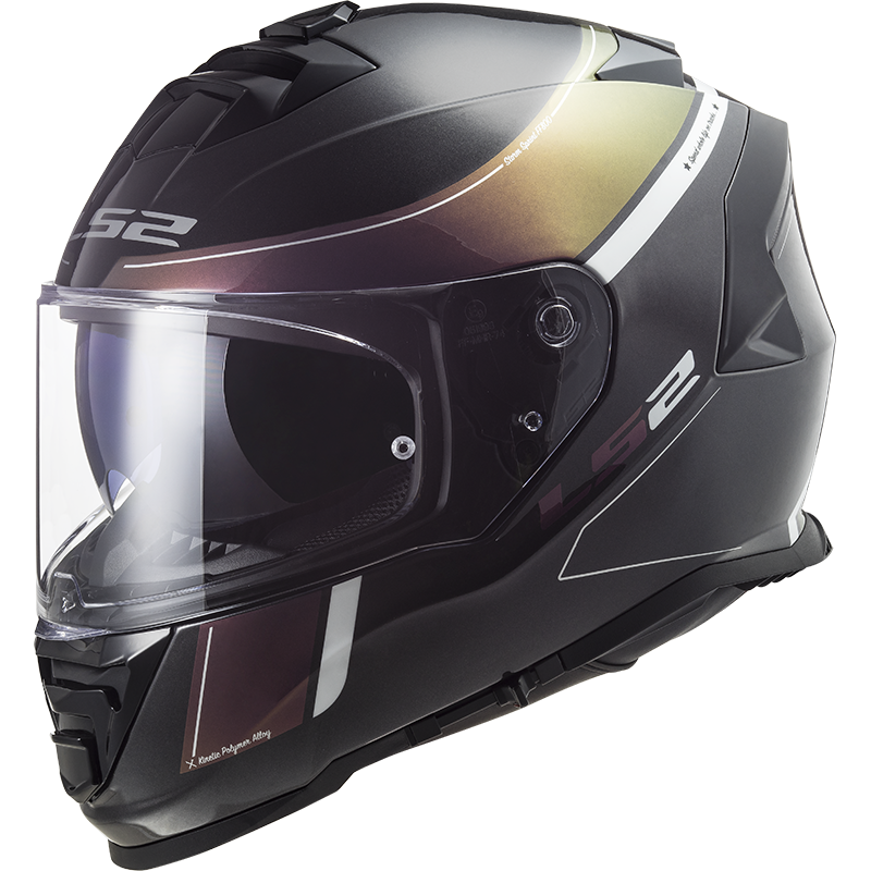 LS2 FF800 Storm II Velvet Black Rainbow Full Face Motorbike Helmet