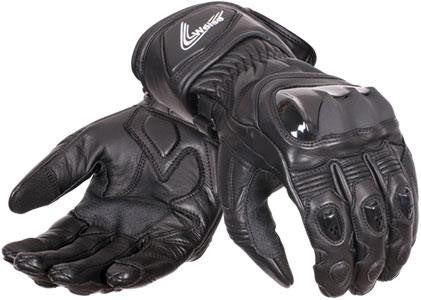 Weise Falcon Black Leather Summer Motorcycle Bike Gloves