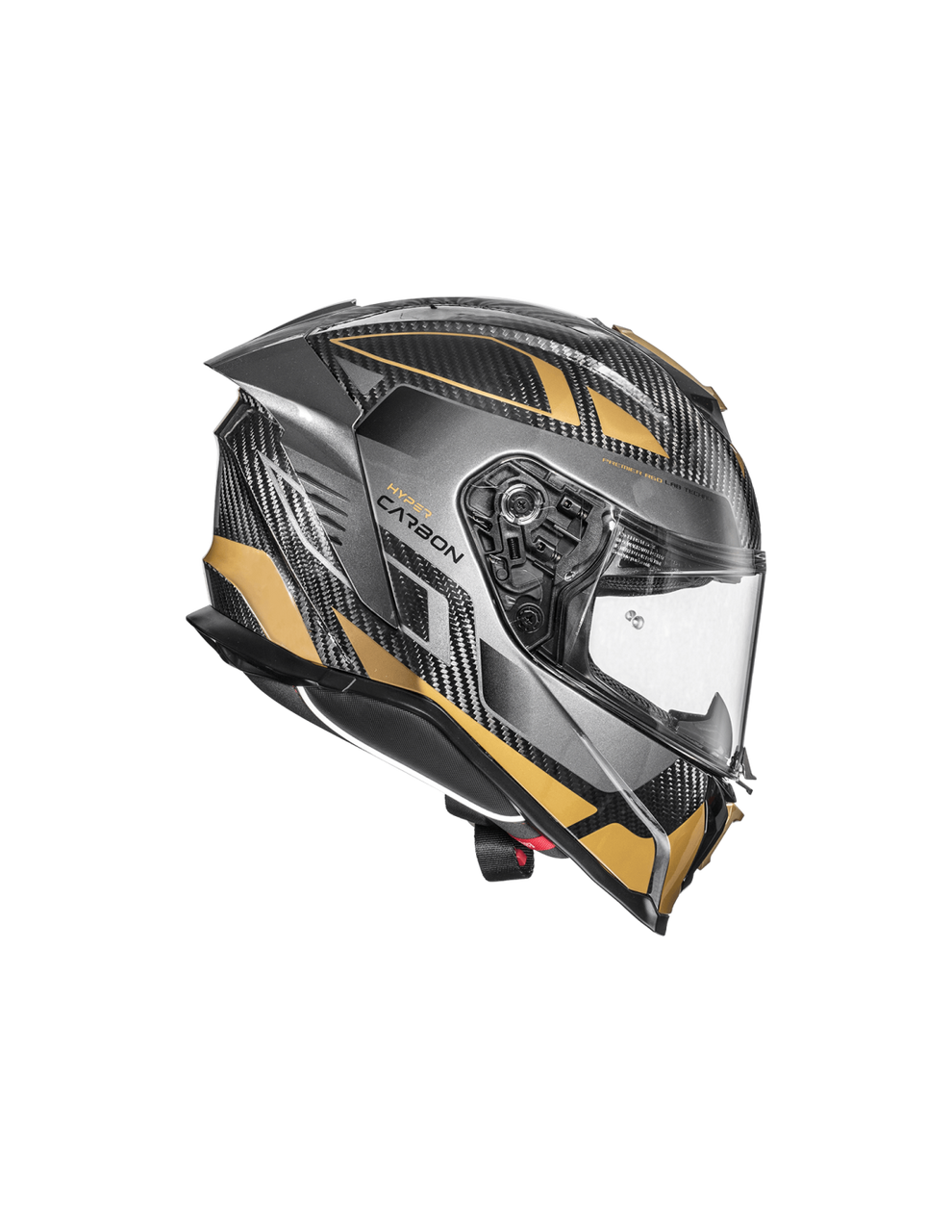 Premier Hyper Carbon TK 19 Gold Full Face Motorbike Helmet