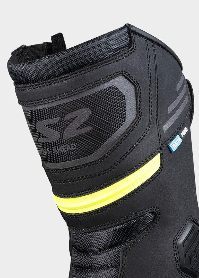 LS2 GOBY MAN BOOTS WP BLACK H-V YELLOW