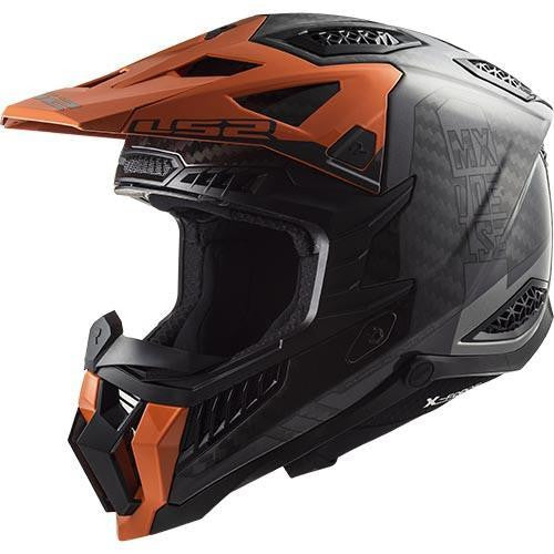 LS2 MX703 X-FORCE VICTORY MOTORCROSS HELMET TITANIUM ORANGE