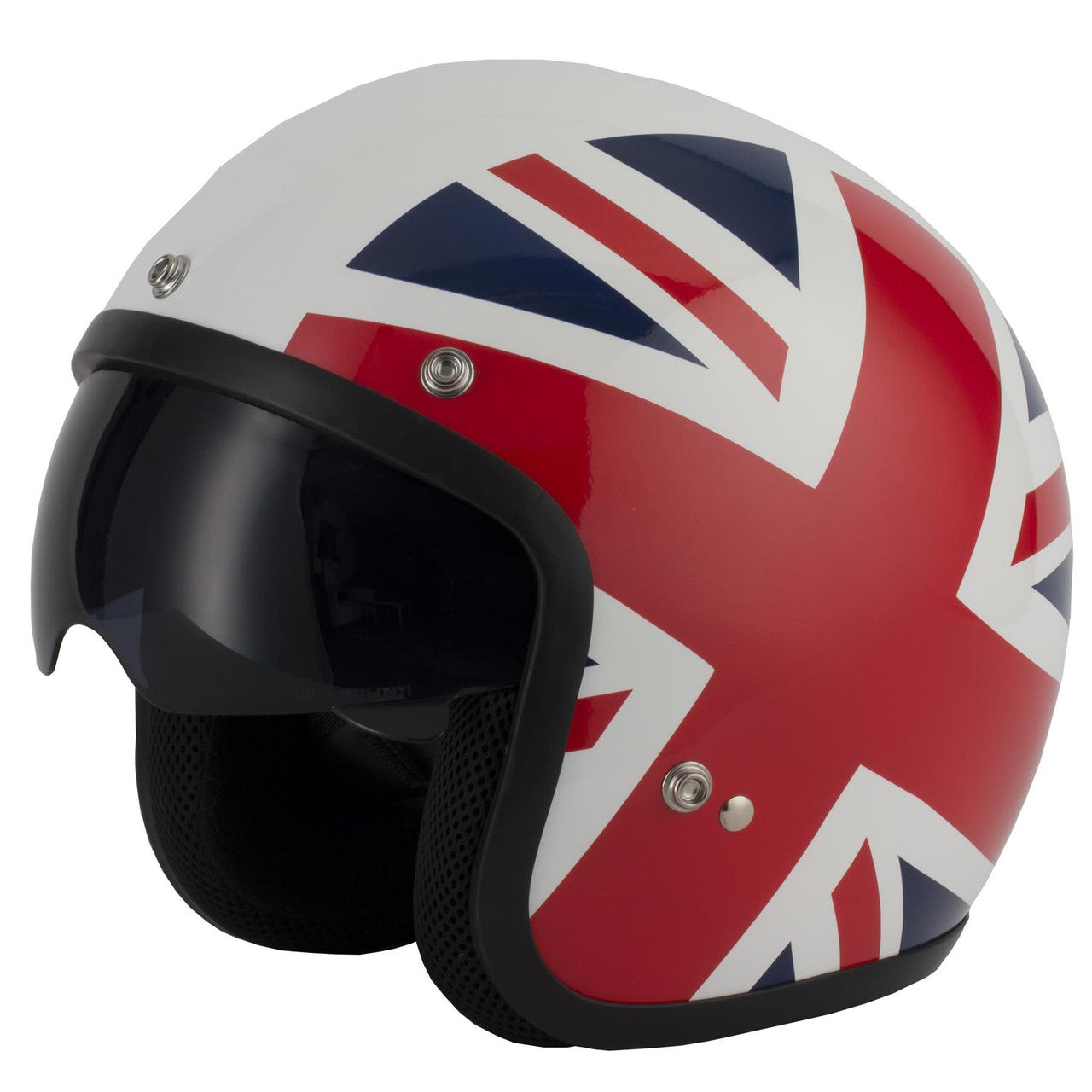 Vcan V537 Open Face Scooter Motorcycle Helmet Union Jack