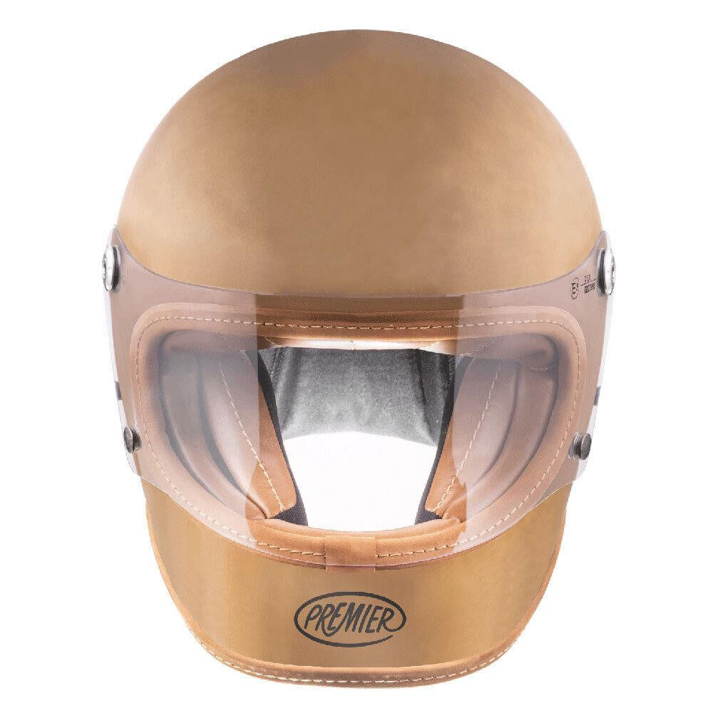 Premier Trophy Platinum Bros Full Face Vintage Retro Motorcycle Helmet