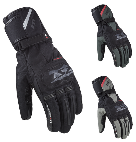 LS2 Snow Man Waterproof Textile Touring Motorbike Gloves