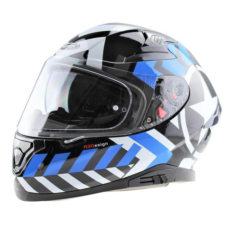 VIPER RSV95 PATROIT FULL FACE MOTORBIKE MOTORCYCLE HELMET