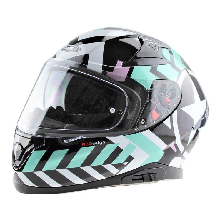 VIPER RSV95 PATROIT FULL FACE MOTORBIKE MOTORCYCLE HELMET