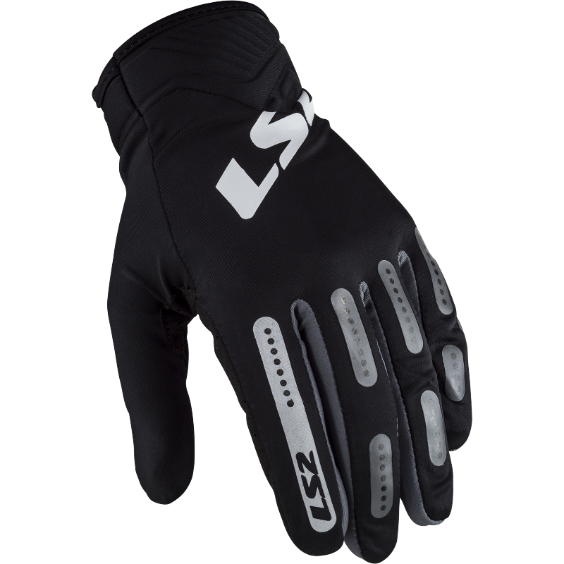 LS2 Bend Lightweight Motorcycle Riders Textile Glove Black Grey