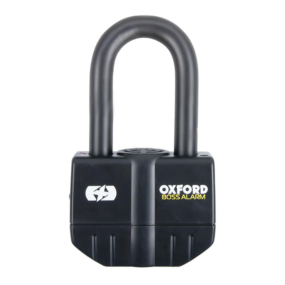 Oxford Boss Alarm 16mm Motorbike Padlock Black