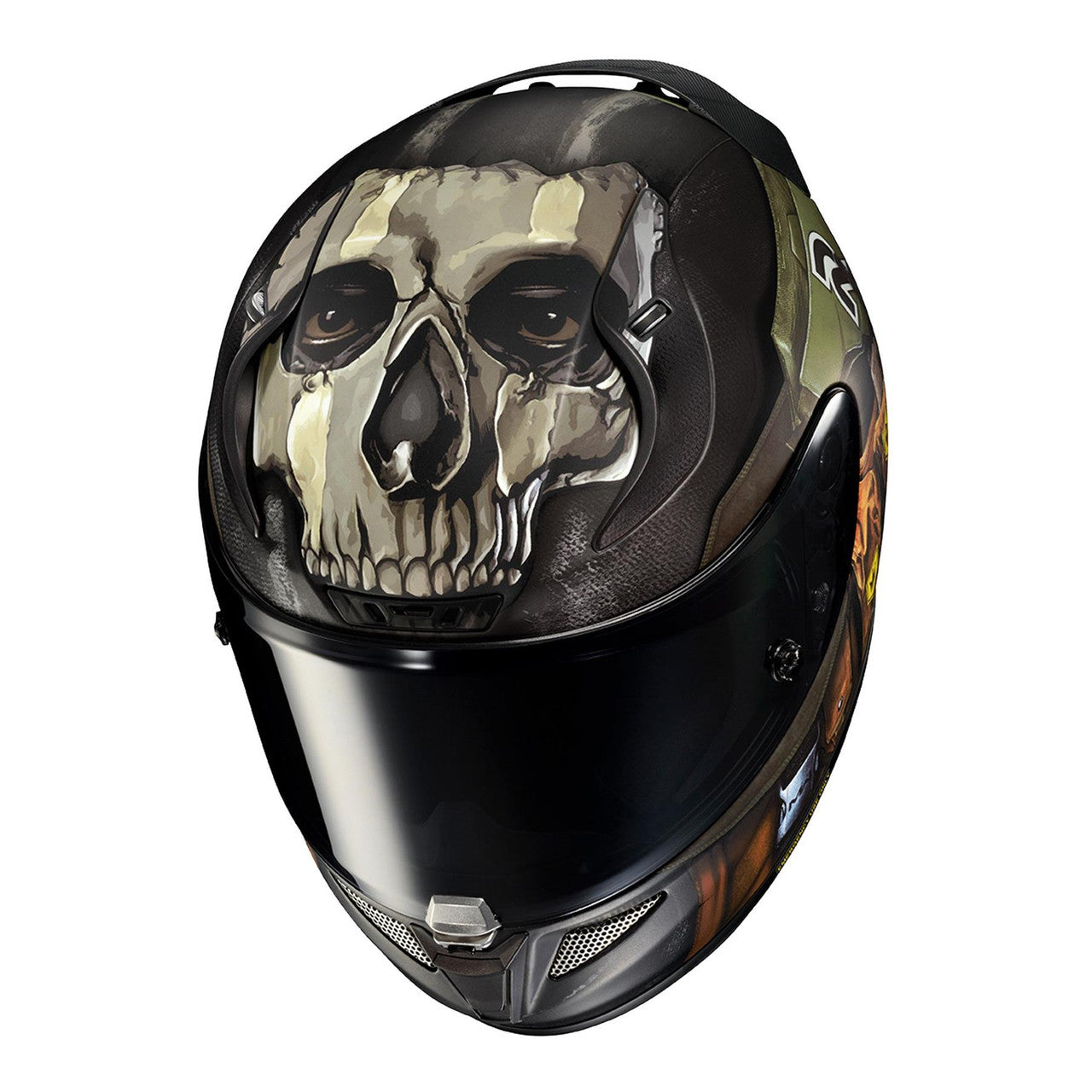 HJC RPHA 11 Ghost Call of Duty Motorcycle Helmet with Dark Visor