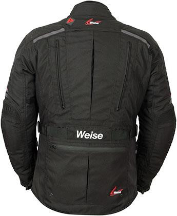 Weise Dune Black Waterproof Thermal Motorbike Touring Textile Jacket