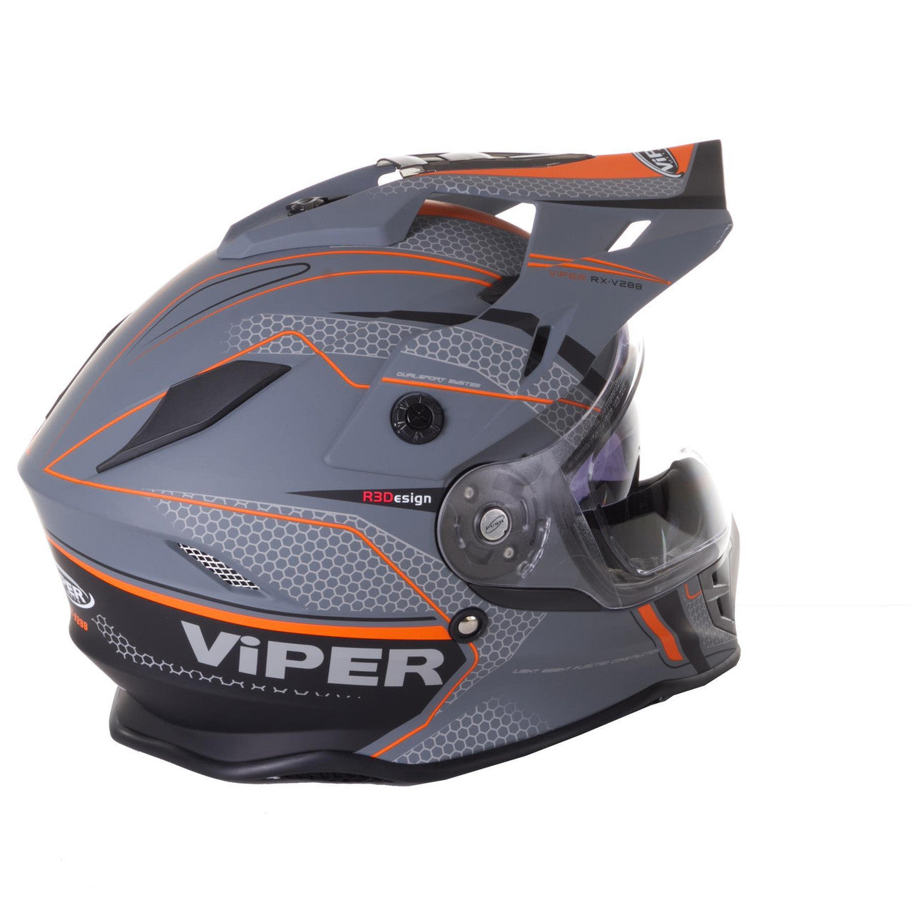 Viper RXV288 Double Visor Enduro Motocross Motorcycle Motorbike Helmet