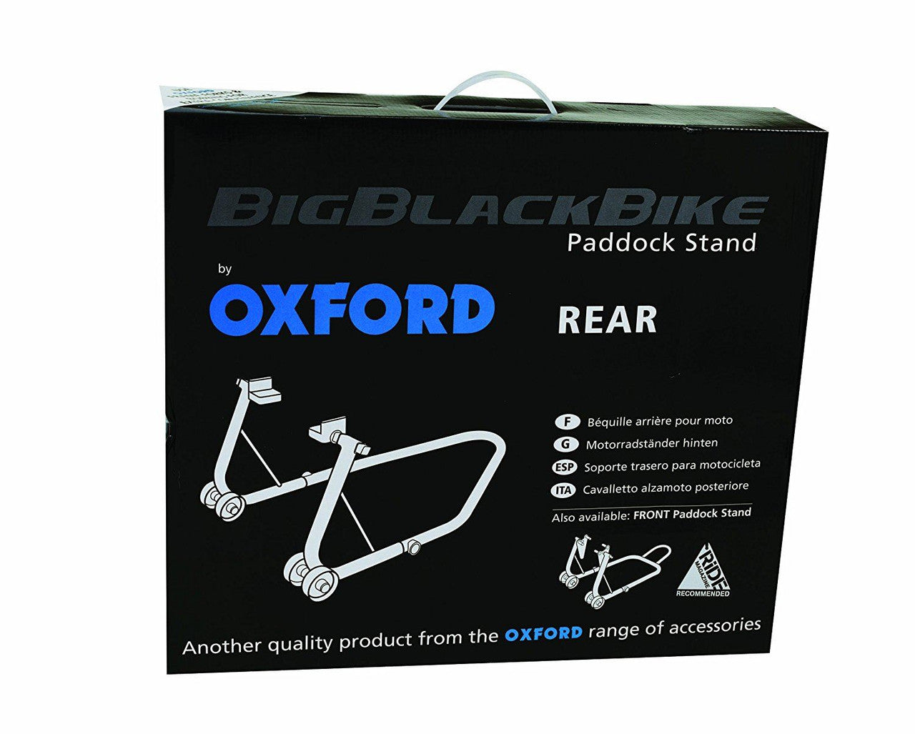 Oxford SP821 Big Black Motorbike Rear Paddock Stand