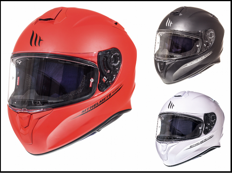 MT Targo Solid Aerodynamic Full Face Motorcycle Motorbike Helmet