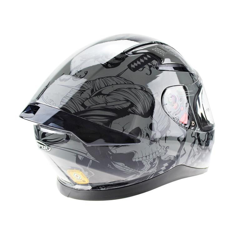 VIPER RSV95 SKULL EDITION MOTORCYCLE FULL FACE HELMET NEAR U