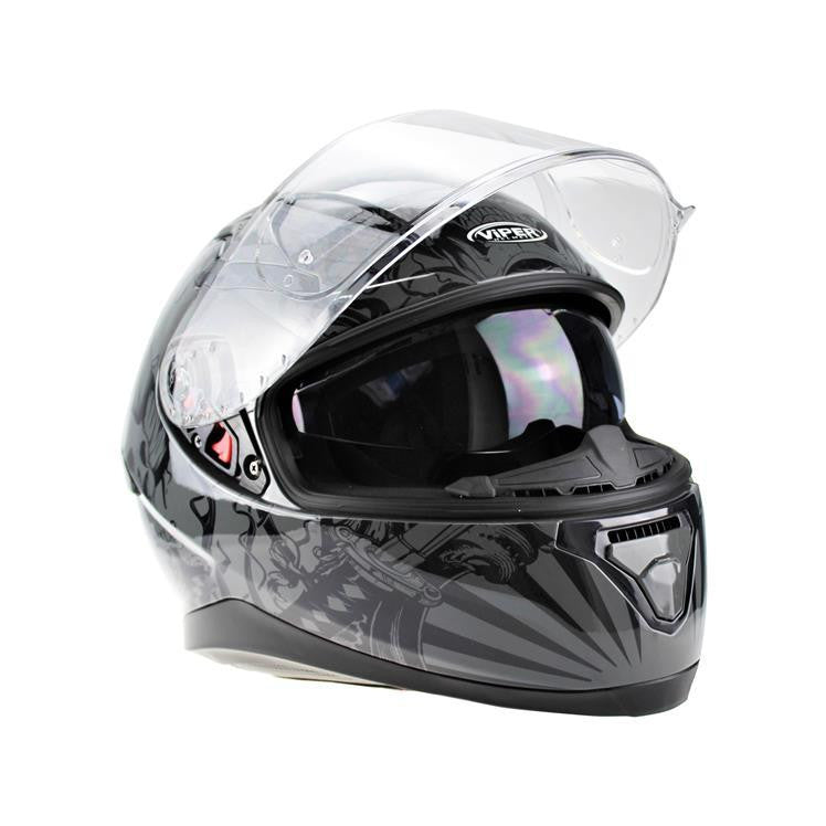 VIPER RSV95 SKULL EDITION MOTORCYCLE FULL FACE HELMET NEAR U