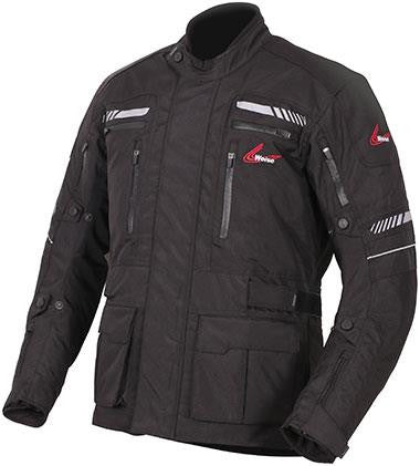 Weise Ottawa Waterproof Textile Motorbike Touring Jacket Black