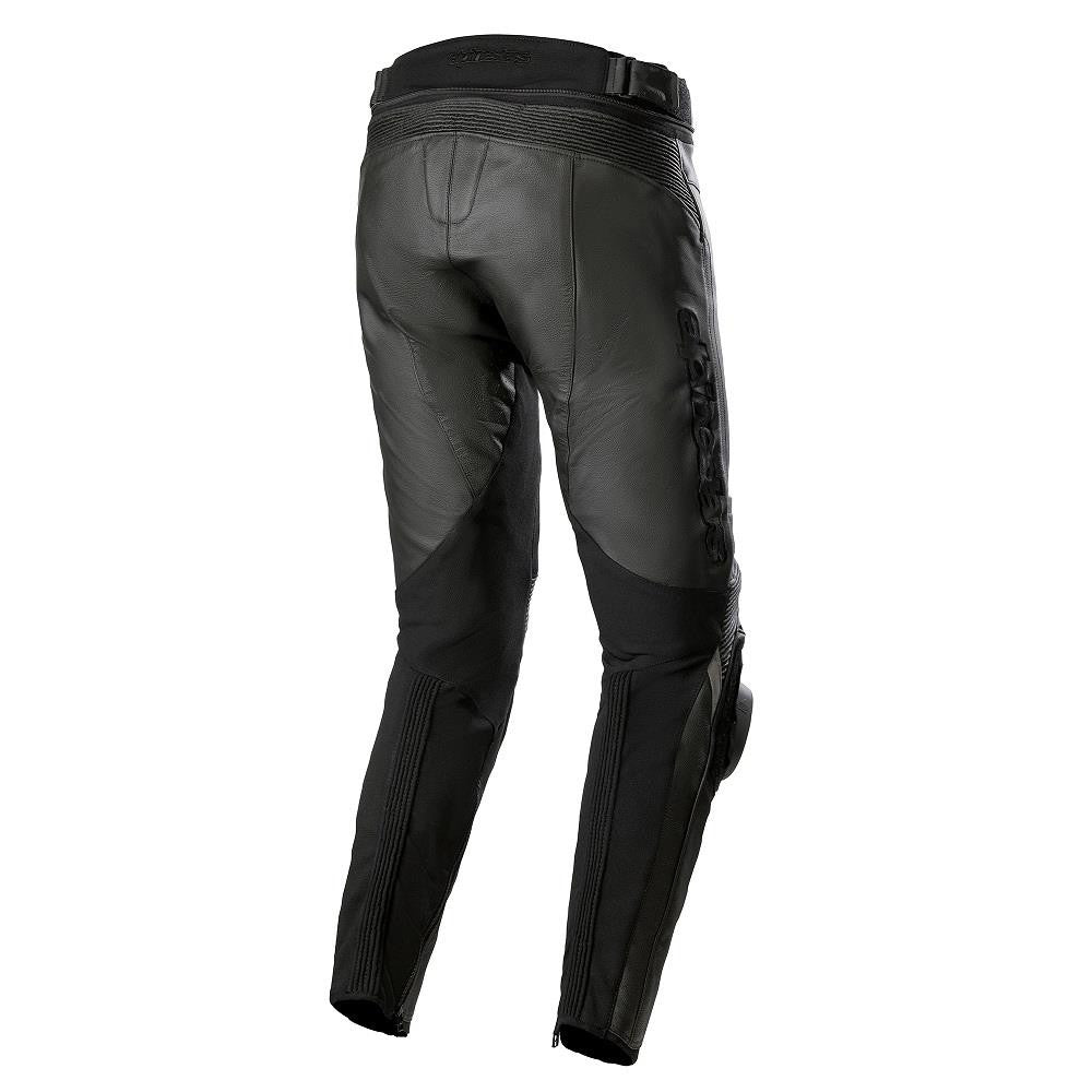 Alpinestars Missile V3 Leather Motorbike Pants Short Black Black