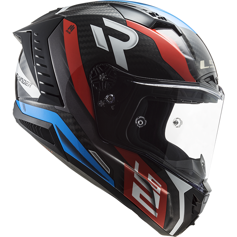 LS2 FF805 Thunder C Supra Red Blue Black Motorcycle Helmet Full Face ECE22.06