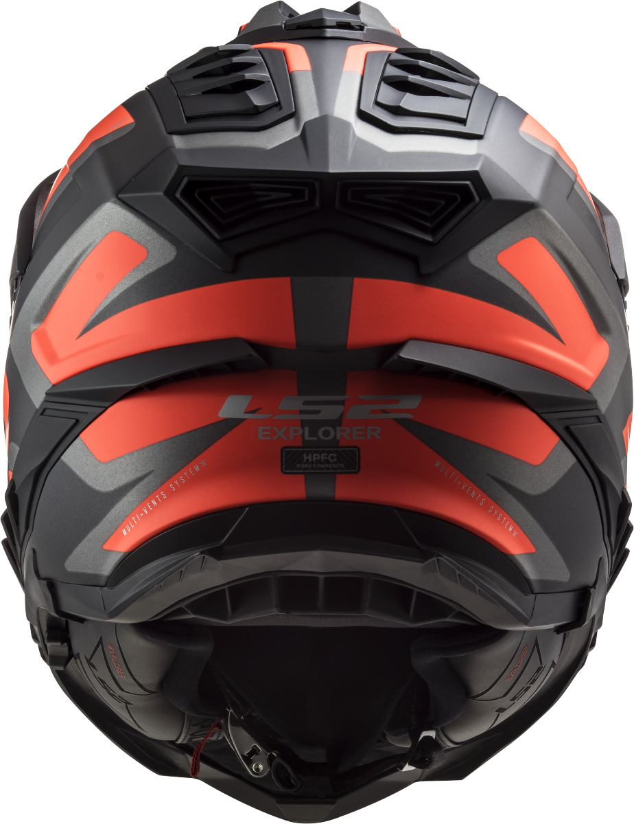 LS2 MX701 Explorer Alter Motorcross Helmet ECE 22.06 Matt Black Orange