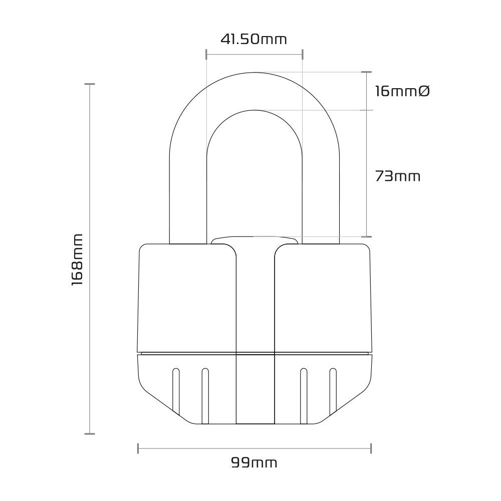 Oxford Boss Alarm Chain Lock 2m