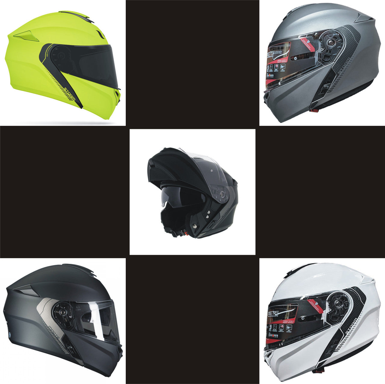 MT Storm Solid Flip Up Front Motorcycle Motorbike Helmet