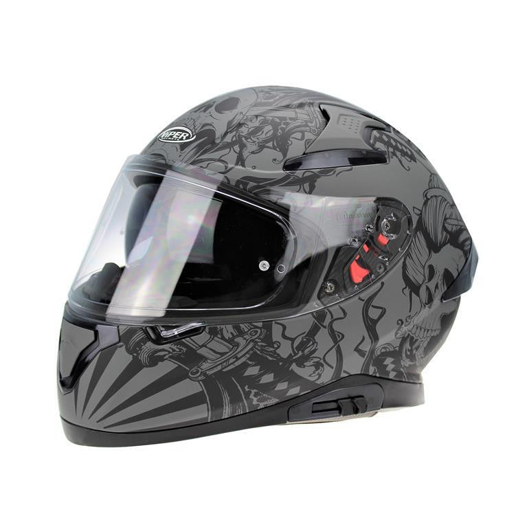 VIPER RSV95 SKULL EDITION MOTORCYCLE FULL FACE HELMET NEAR U