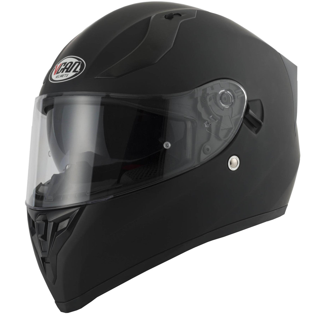 Vcan H128 Full Face Motorcycle Helmet - Matt Black