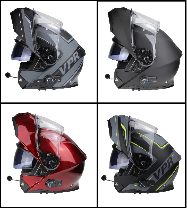 Viper RSV191 Blinc Bluetooth 3.0 Flip Up Modular Motorcycle Helmet