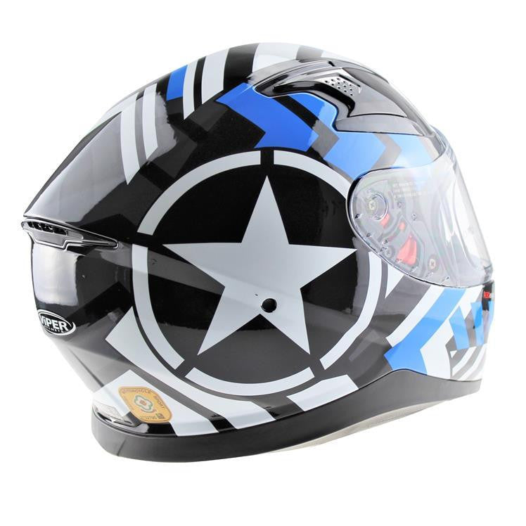 VIPER RSV95 PATROIT FULL FACE MOTORBIKE MOTORCYCLE HELMET