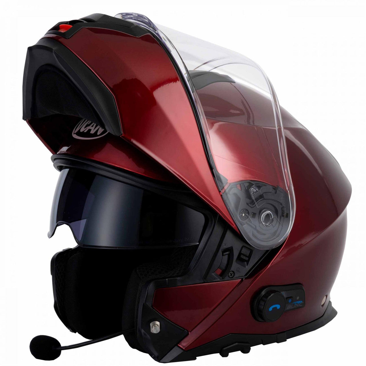 Vcan V272 Flip Up Motorcycle Blinc A4 Bluetooth Helmet