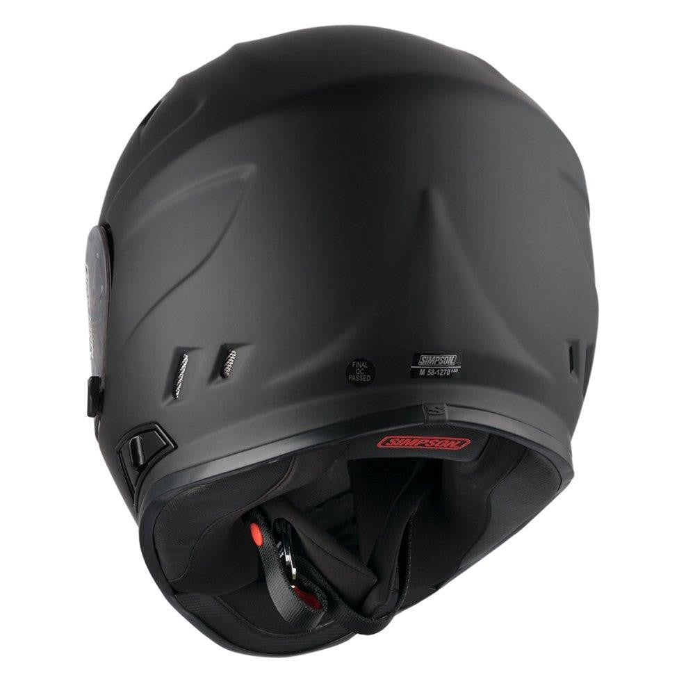 Simpson Venom Solid Motorcycle Motorbike Full Face Helmet (ECE-22.06)