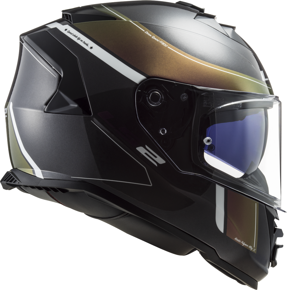 LS2 FF800 Storm II Velvet Black Rainbow Full Face Motorbike Helmet