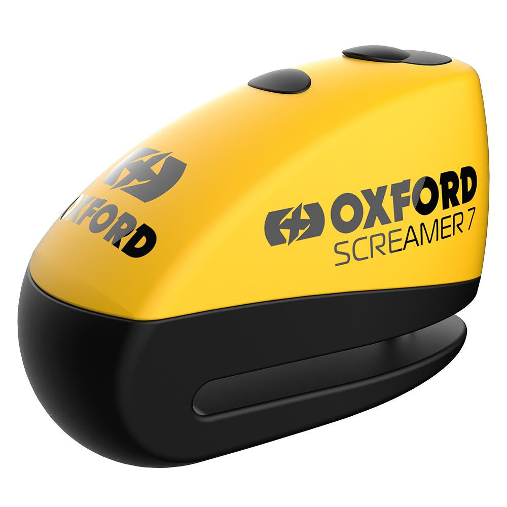 Oxford Screamer XA7 Alarm Disc Lock Yellow/Matt Black