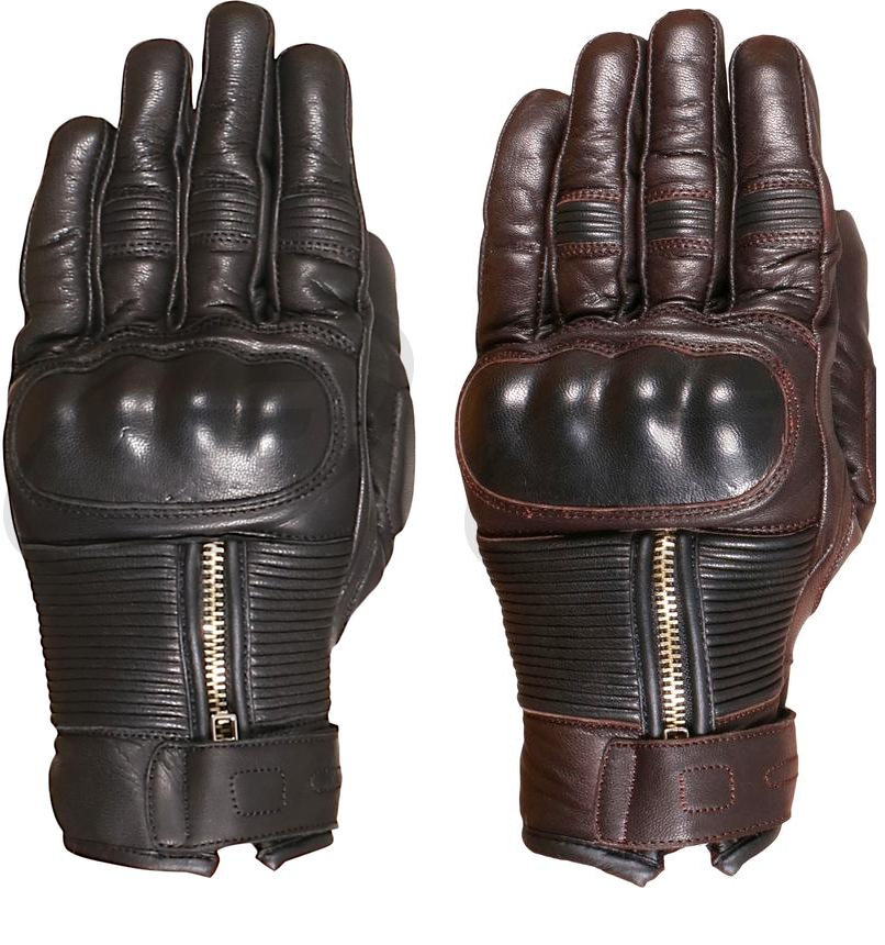 Weise Union Retro Style Leather Motorcycle Gloves