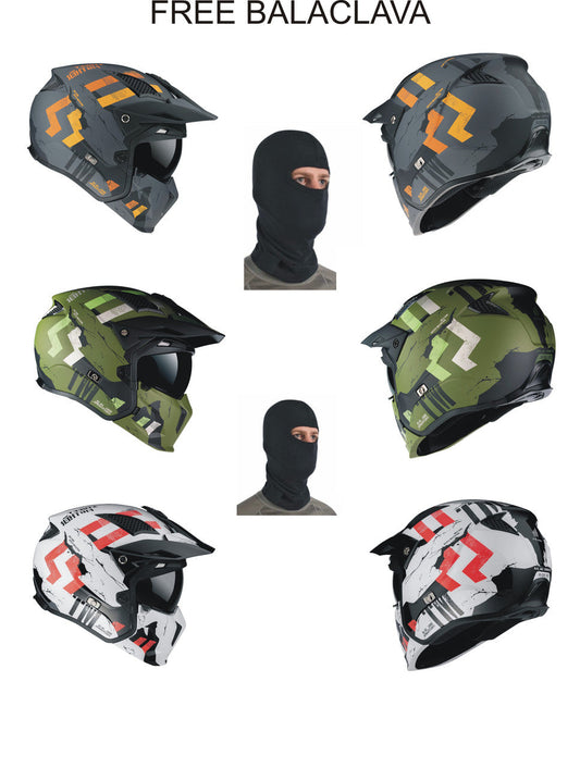 MT STREETFIGHTER FULL FACE OFF ROAD SKULL MOTORBIKE MOTORCYCLE MX CRASH HELMET